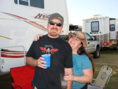 Hubby and I at Stagecoach 2010, prior to banding