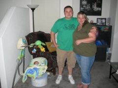 WOW!! I had no idea i looked that big!! Me 1 week after having my son @ 270!!