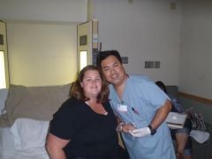 Me and my nurse Tao, just before discharge.