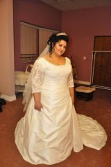 On my wedding day May 8, 2010. I wasnt happy that I was weighing in at 292