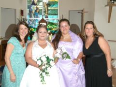 Me and my sisters! (My youngest sister, in the lavender dress, was my Maid of Honor!)