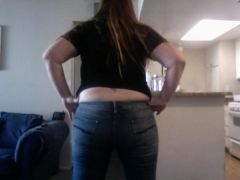 my "over the top of the jeans" fat rolls are disappearing! lol