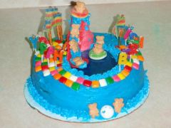 Pool party cake