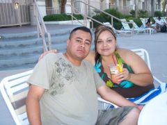 My hubby & I at The Palm Canyon Resort in Palm Springs