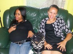 me and sis n law, she is the pregnant one.