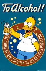857337~The Simpsons Homer To Alcohol Posters