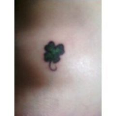 clover, on the inside of my left ankle, above my foot kinda