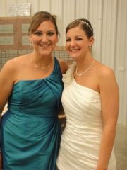 June 2010 - I didn't have to order a plus size bridesmaid dress! Size 12!