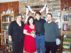 my best freind , me , hubby and his best friend . she would kill me if she knew i put this pic up .