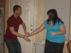 Cody teaching me to swing dance.