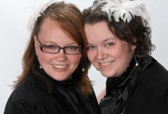 Me (on the left) and my sister, Chris.