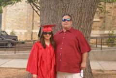 Me and my daughter at her graduation ()Pre Surgery)