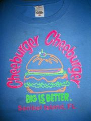Cheeburger Tshirt slogan