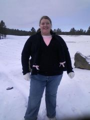 Ugh...I can't believe I'm even posting this.  This was from 2007, our weekend snow get-away in ARIZONA, yep!  That's AZ!
