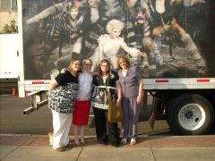 My little sis, my bff, Me, and my mom at Cats!