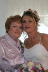 Pre-diet and surgery.
My daughter and I on her wedding day, Nov 2007.