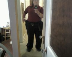 my uniform 1 month and 2weeks after surgery pants were always loose but not this loose