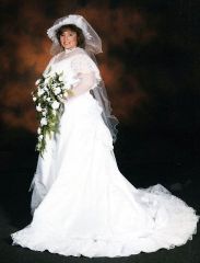 Jennifer wedding studio portrait July 1986