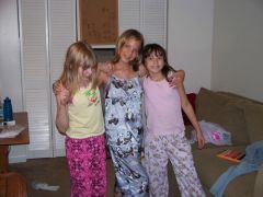 my niece Lizzy, daughter Alyssa, and niece Chesey