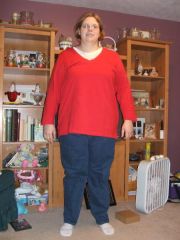Dec.1, 2008.  I love Catherines new sizing methods. Those pants are a size 6 LOL