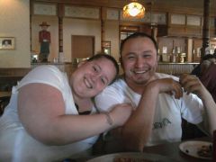 my husband and i in 2010 even he has lost weight!!!