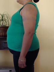 Before (side view) - not at my heaviest either.