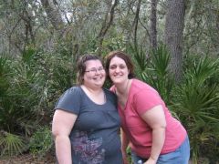 This is me at 283.  About two weeks prior to surgery...I'm the one on the left.  YUCK!