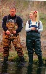 We actually got in a magazine for this one! I had blonde hair...must have been a long time ago! Trout fishing!