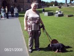 ME AT DURHAM CATHERAL WITH CANDY AND FLOSS
