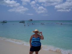on beach in Aruba 2006