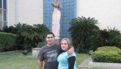 Me and my hubby at the museum in San Antonio