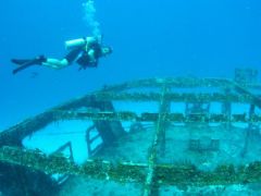 wreck in Cozumel, Mexico