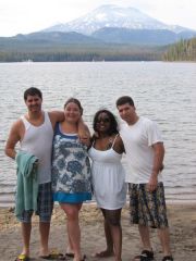 Floating Elk Lake with Vic's brother Frank & his wife
