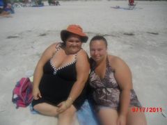 me and my friend mattie enjoying the florida's hot sunshine