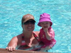 Pool time with my sweetie pie niece.