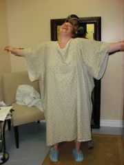 me showing my gown off