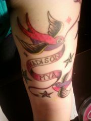 my 3rd tattoo that represents my two neices