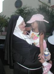 Nun and GoddaughterBea - Sept 2008