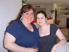 My sister and I at my shower November 2007