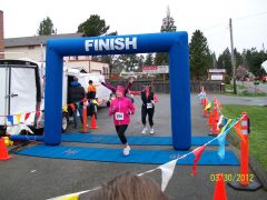 Finishing my first race 3/31/2012