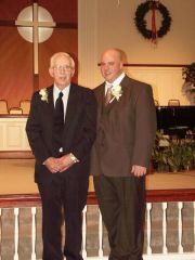 My father and I on my wedding day - Dec. 1, 2007. (About 315lbs.)