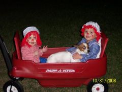 Raggedy Ann and Andy w/ my baby Lexi