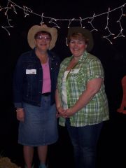 My mother and I at church banquet