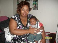 Me with my 2 month old baby. The Alpha to my weight loss surgery.
