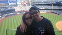 I'm probably about 30lbs lighter in these pics than I am now. This was from Old Timer's Day at Yankee Stadium in July.