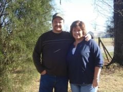 Me with my sweetie - Christmas, 2008 (Down around 33 lbs)