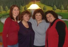 Me (in purple) with my BFF's - Christmas, 2008