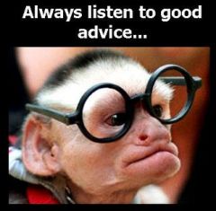 Always listen to good advice....