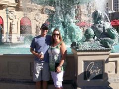My husband and I in Vegas.  I am about 26 pounds down here.