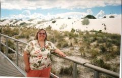 michaele at white sands new mexico 2 weeks before surgery at 227 pounds